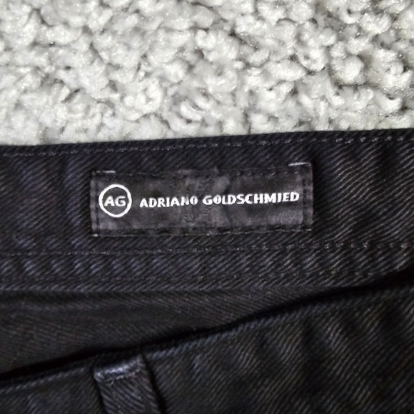 Adriano Goldschmied Jeans Mens 33 (Fits 32x30) Black The Protege Straight READ - Picture 6 of 16